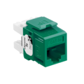 Leviton 1-Port Mod Jack 110 8W8P Utp, T568A/B Cat5E Quickport, Gigamax Green 5G110-RV5